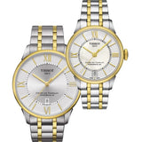 Tissot Chemin Des Tourelles Powermatic 80 Lady Mother of Pearl White Dial Two Tone Steel Strap Watch For Women - T099.207.22.118.00 Buy Now By Tissot