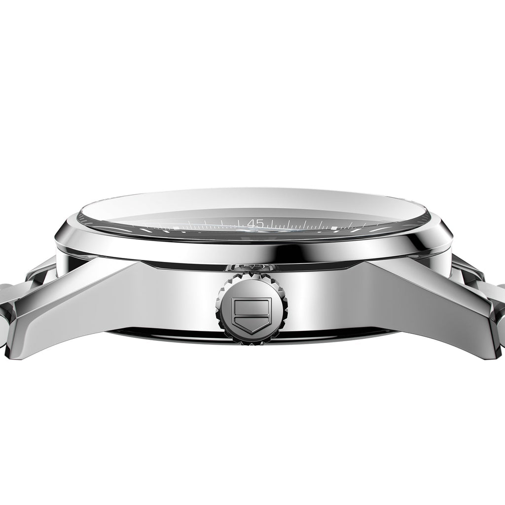 Tag Heuer Carrera Calibre 5 Automatic Black Dial Silver Steel Strap Watch for Men - WAR201A.BA0723 Buy Now By Tag Heuer