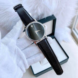 Movado Museum Black Dial Black Leather Strap Watch For Men - 2100002 Buy Now By Movado