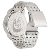 Diesel Mini Daddy Dual Time Silver Dial Stainless Steel Watch For Men - DZ7305 Buy Now By Diesel