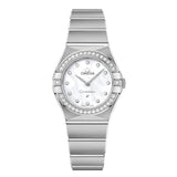 Omega Constellation Manhattan Quartz Diamonds Mother of Pearl Dial Silver Steel Strap Watch for Women - 131.15.25.60.55.001 Buy Now By Omega