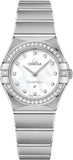 Omega Constellation Manhattan Quartz Diamonds Mother of Pearl Dial Silver Steel Strap Watch for Women - 131.15.25.60.55.001 Buy Now By Omega