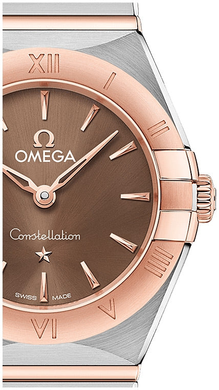 Omega Constellation Quartz Brown Dial Silver Steel Strap Watch for Women - 131.20.25.60.13.001 Buy Now By Omega