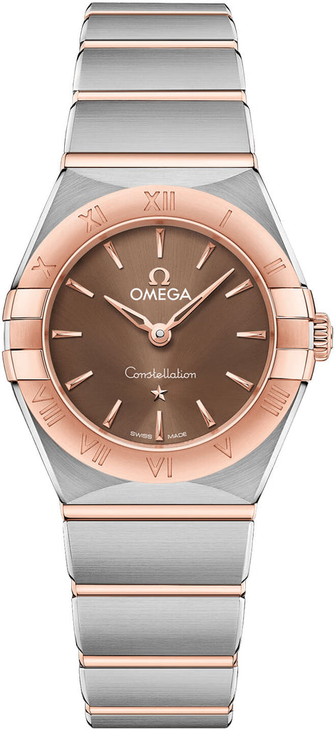 Omega Constellation Quartz Brown Dial Silver Steel Strap Watch for Women - 131.20.25.60.13.001 Buy Now By Omega