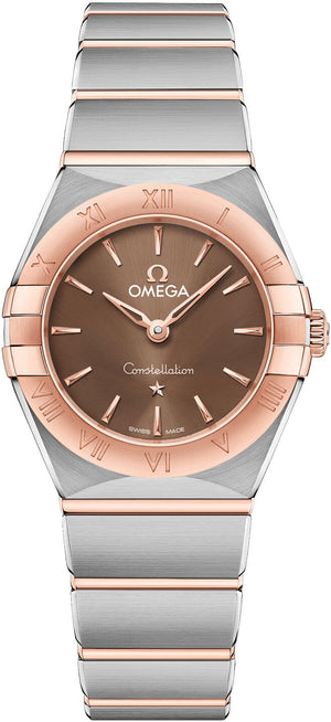 Omega Constellation Quartz Brown Dial Silver Steel Strap Watch for Women - 131.20.25.60.13.001 Buy Now By Omega