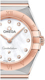 Omega Constellation Manhattan Quartz Diamonds Mother of Pearl Dial Two Tone Steel Strap Watch for Women - 131.20.25.60.55.001 Buy Now By Omega