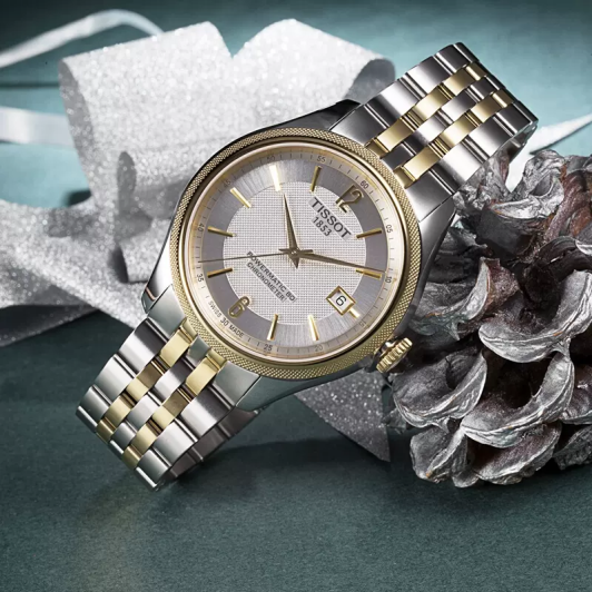 Tissot Ballade Powermatic 80 Chronometer Silver Dial Two Tone Steel Strap Watch For Men - T108.408.22.037.00 Buy Now By Tissot