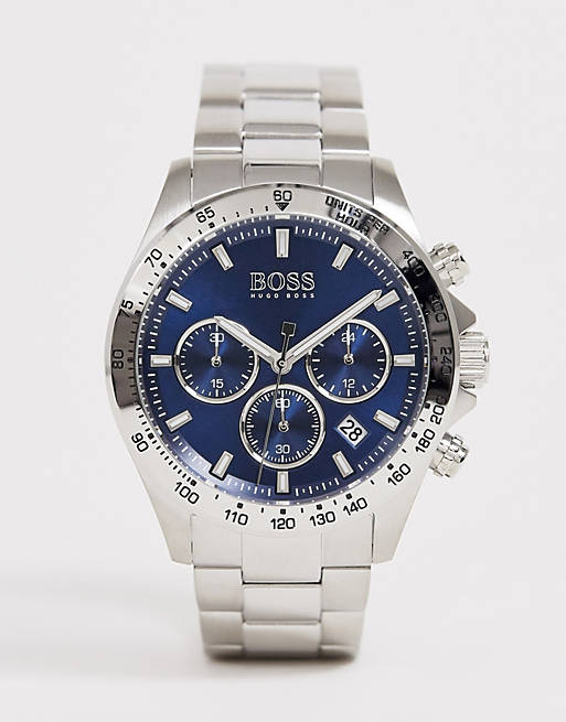 Hugo Boss Hero Sport Blue Dial Silver Steel Strap Watch for Men - 1513755 Buy Now By Hugo Boss