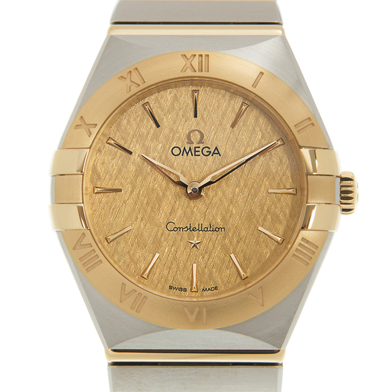 Omega Constellation Manhattan Yellow Dial Two Tone Steel Strap Watch for Women - 131.20.28.60.08.001 Buy Now By Omega