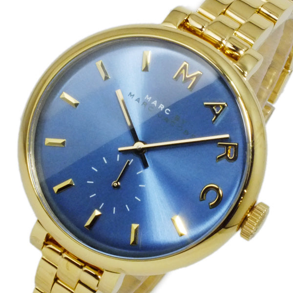 Marc Jacobs Sally Blue Dial Gold Steel Strap Watch for Women - MBM3366 Buy Now By Marc Jacobs