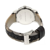Burberry The City White Dial Black Haymarket Leather Strap Watch for Women - BU9150 Buy Now By Burberry