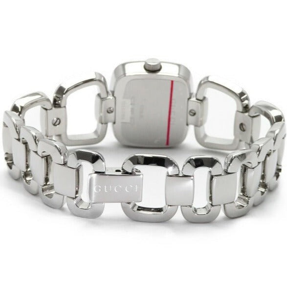 Gucci G Diamonds Black Dial Silver Steel Strap Watch For Women - YA125509 Buy Now By Gucci