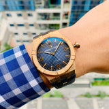 Maurice Lacroix Aikon Limited Edition Blue Dial Blue Leather Strap Watch For Men - AI6008-BRZ01-420-1 Buy Now By Maurice Lacroix