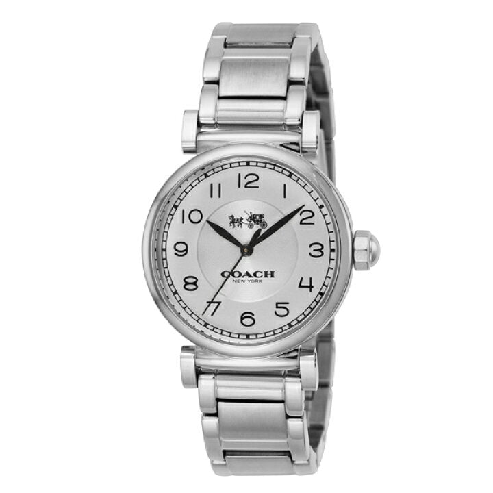 Coach Madison White Dial Silver Steel Strap Watch for Women - 14502394 Buy Now By Coach