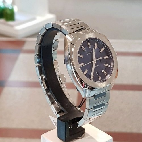 Gucci GG2570 Quartz Blue Dial Silver Steel Strap Watch For Men - YA142303 Buy Now By Gucci