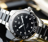 Tag Heuer Aquaracer Quartz Black Dial Two Tone Steel Strap Watch for Women - WAY131C.BA0913 Buy Now By Tag Heuer