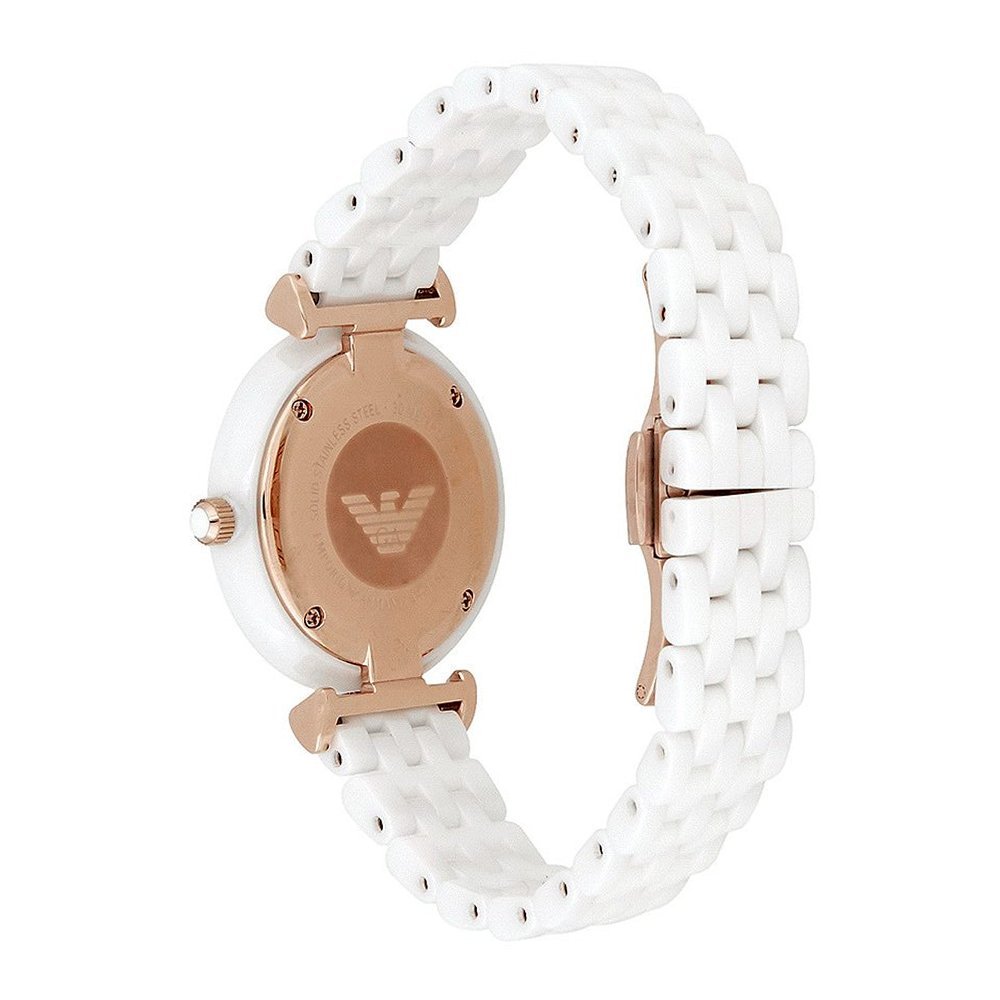 Emporio Armani Ceramica Mother of Pearl Dial White Ceramic Strap Watch For Women - AR1486 Buy Now By Emporio Armani