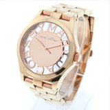 Marc Jacobs Henry Rose Gold Dial Rose Gold Steel Strap Watch for Women - MBM3207 Buy Now By Marc Jacobs