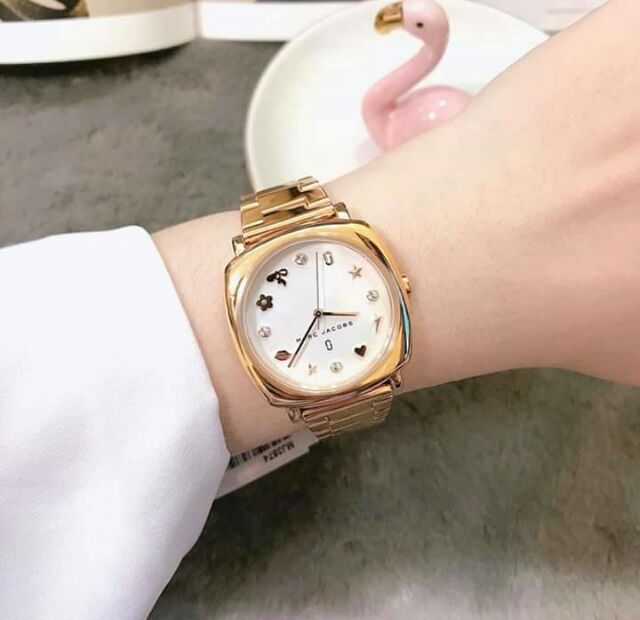 Marc Jacobs Mandy White Dial Rose Gold Steel Strap Watch for Women - MJ3574 Buy Now By Marc Jacobs