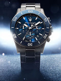 Maserati Competizione Chronograph Blue Dial Silver Steel Strap Watch For Men - R8873600002 Buy Now By Maserati
