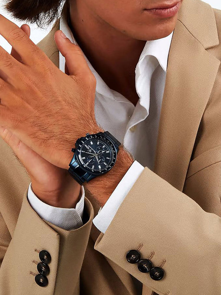 Maserati SFIDA Chronograph Blue Dial Blue Steel Strap Watch For Men - R8873640023 Buy Now By Maserati