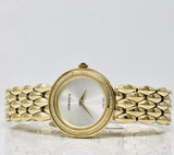 Versace V Flare Diamonds Silver Dial Gold Steel Strap Watch for Women - VEBN00918 Buy Now By Versace