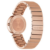 Gucci G Interlocking Mother of Pearl Dial Rose Gold Steel Strap Watch For Women - YA133515 Buy Now By Gucci