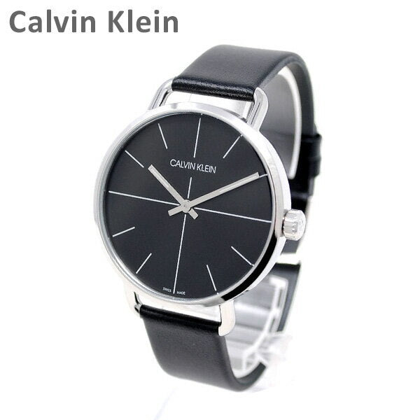 Calvin Klein Evan Black Dial Black Leather Strap Watch for Men - K7B211CZ Buy Now By Calvin Klein