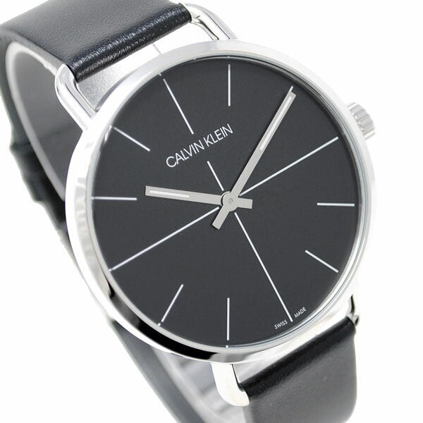 Calvin Klein Evan Black Dial Black Leather Strap Watch for Men - K7B211CZ Buy Now By Calvin Klein