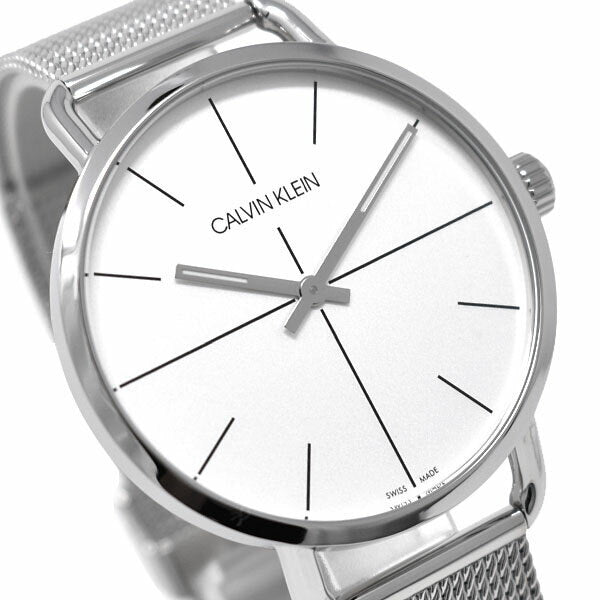 Calvin Klein Even Quartz White Dial Silver Steel Strap Watch for Women - K7B21126 Buy Now By Calvin Klein