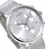 Calvin Klein High Noon Silver Dial Silver Mesh Bracelet Watch for Men - K8M27126 Buy Now By Calvin Klein