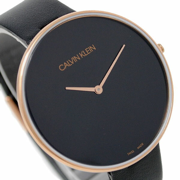Calvin Klein Full Moon Black Dial Black Leather Strap Watch for Women - K8Y236C1 Buy Now By Calvin Klein