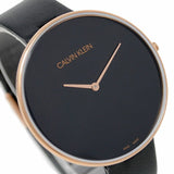 Calvin Klein Full Moon Black Dial Black Leather Strap Watch for Women - K8Y236C1 Buy Now By Calvin Klein