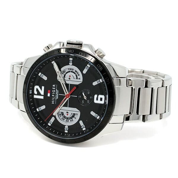 Tommy Hilfiger Decker Quartz Black Dial Silver Steel Strap Watch for Men - 1791472 Buy Now By Tommy Hilfiger