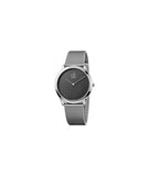 Calvin Klein Minimalist Black Dial Silver Mesh Bracelet Watch for Men - K3M2112X Buy Now By Calvin Klein