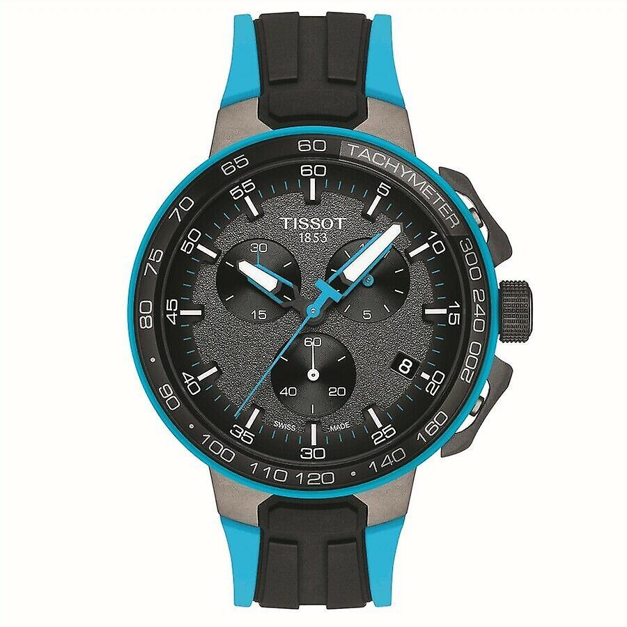 Tissot T Race Cycling Chronograph Black Dial Two Tone Rubber Strap Watch For Men - T111.417.37.441.05 Buy Now By Tissot