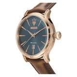 Maserati Epoca Blue Dial Brown Leather Strap Watch For Men - R8851118001 Buy Now By Maserati