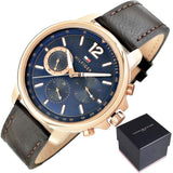 Tommy Hilfiger London Chronograph Blue Dial Brown Leather Strap Watch for Men - 1791532 Buy Now By Tommy Hilfiger