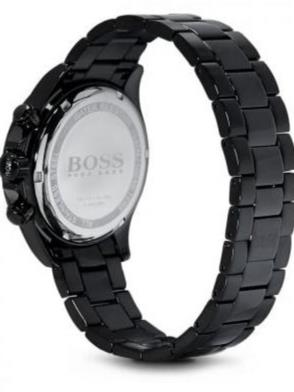 Hugo Boss Ikon Chronograph Black Dial Black Steel Strap Watch for Men - 1512961 Buy Now By Hugo Boss