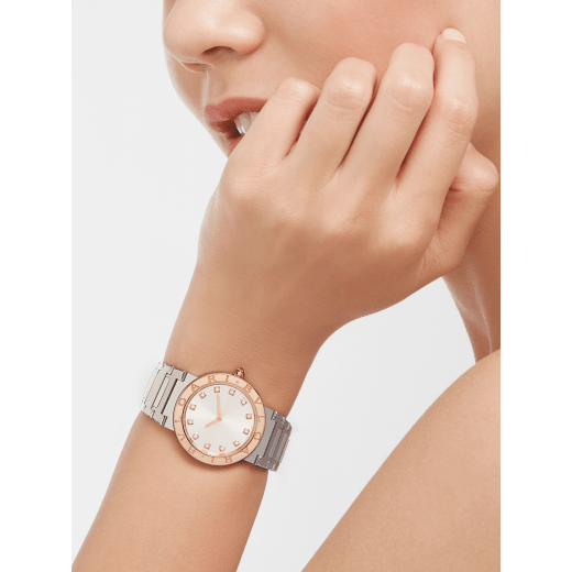 Bvlgari Bvlgari Bvlgari Lady Diamonds Silver Dial Silver Steel Strap Watch for Women - BVLGARI103577 Buy Now By Bvlgari
