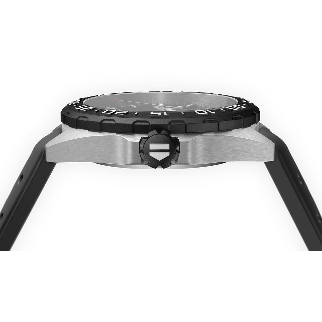 Tag Heuer Formula 1 Quartz Black Dial Black Rubber Strap Watch for Men - WAZ1110.FT8023 Buy Now By Tag Heuer