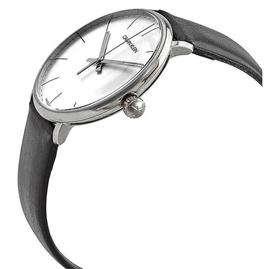 Calvin Klein High Noon Quartz White Dial Black Leather Strap Watch for Men - K8M211C6 Buy Now By Calvin Klein