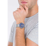 Calvin Klein High Noon Quartz Blue Dial Silver Mesh Bracelet Watch for Men - K8M2112N Buy Now By Calvin Klein