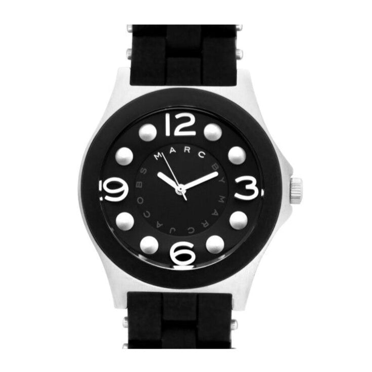 Marc Jacobs Pelly Black Dial Black Silicone Strap Watch for Women - MBM2544 Buy Now By Marc Jacobs