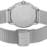 Calvin Klein Minimal Grey Dial Silver Mesh Bracelet Watch for Men - K3M52154 Buy Now By Calvin Klein