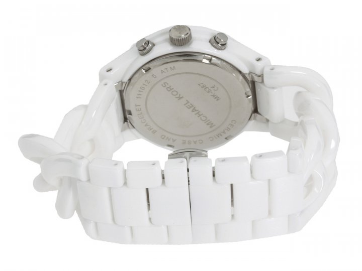 Michael Kors Ceramic White Dial White Steel Strap Watch for Women - MK5387 Buy Now By Michael Kors