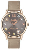 Coach Delancey Grey Dial Grey Leather Strap Watch For Women - 14502797 Buy Now By Coach