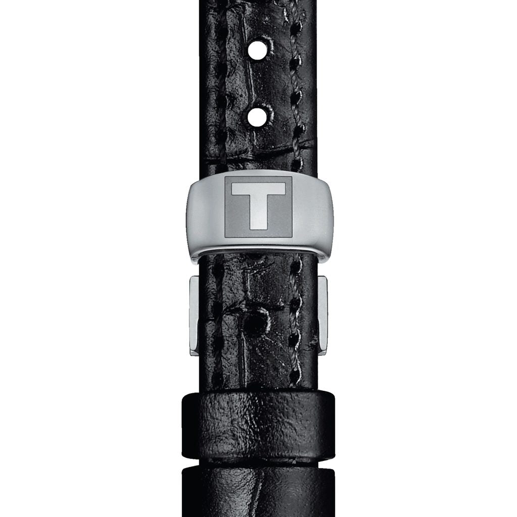 Tissot Bellissima Small Lady Silver Dial Black Leather Strap Watch For Women - T126.010.16.013.00 Buy Now By Tissot