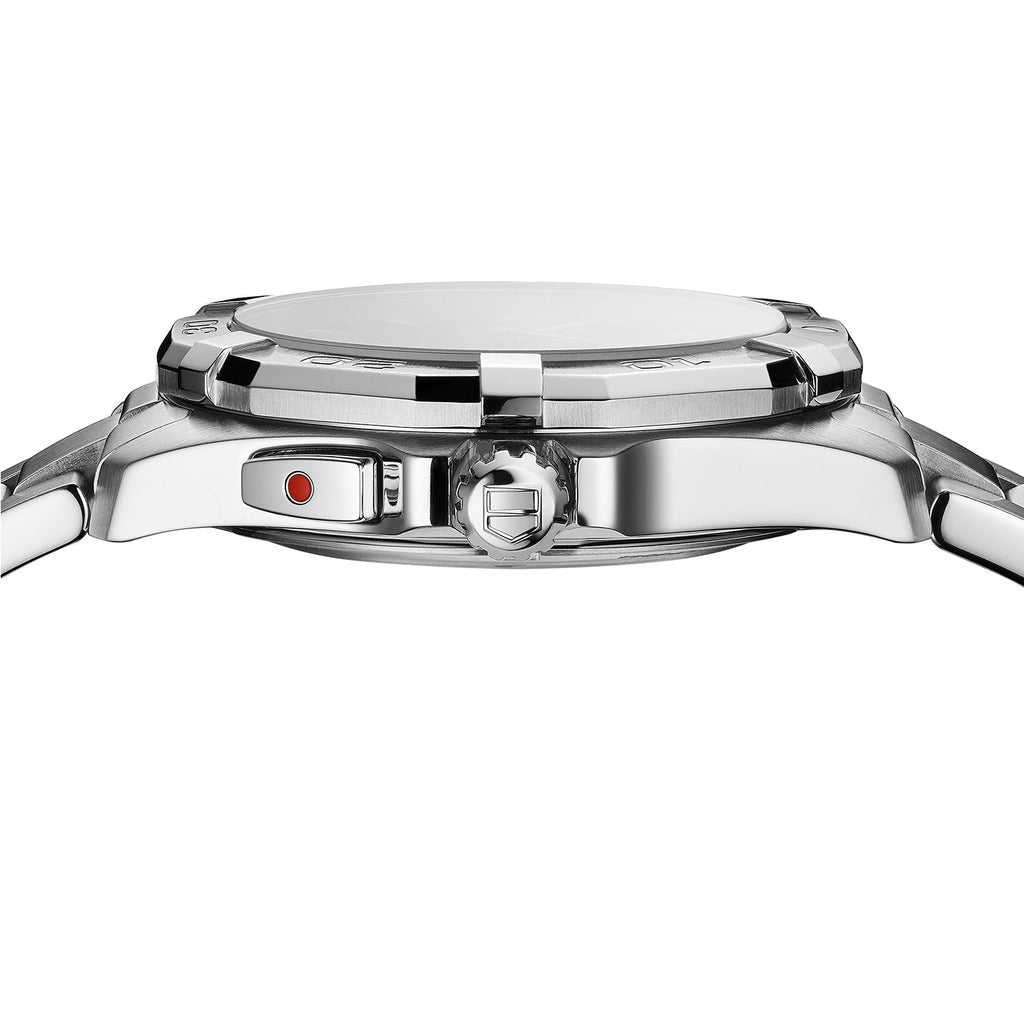 Tag Heuer Aquaracer Quartz Black Dial Silver Steel Strap Watch for Men - WAY111Z.BA0928 Buy Now By Tag Heuer