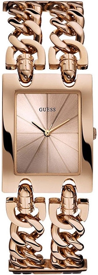 Guess Mod Heavy Metal Rose Gold Dial Rose Gold Steel Strap Watch For Women - W1117L3 Buy Now By Guess